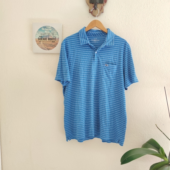 Vineyard Vines Other - Vineyard Vines 💙 Polo Classic Fit Pima Pinstripes